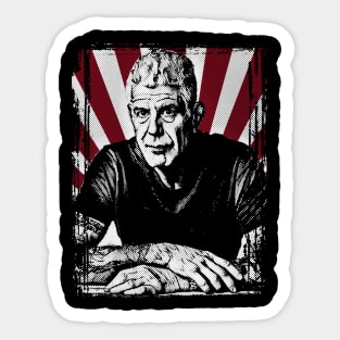 Vintage Anthony Bourdain - Sketch Sticker